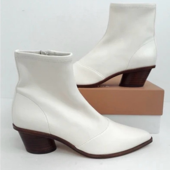 Via Spiga Shoes - NIB: Via Spiga Women's Odette Milk Leather Booties Size 6.5 original box